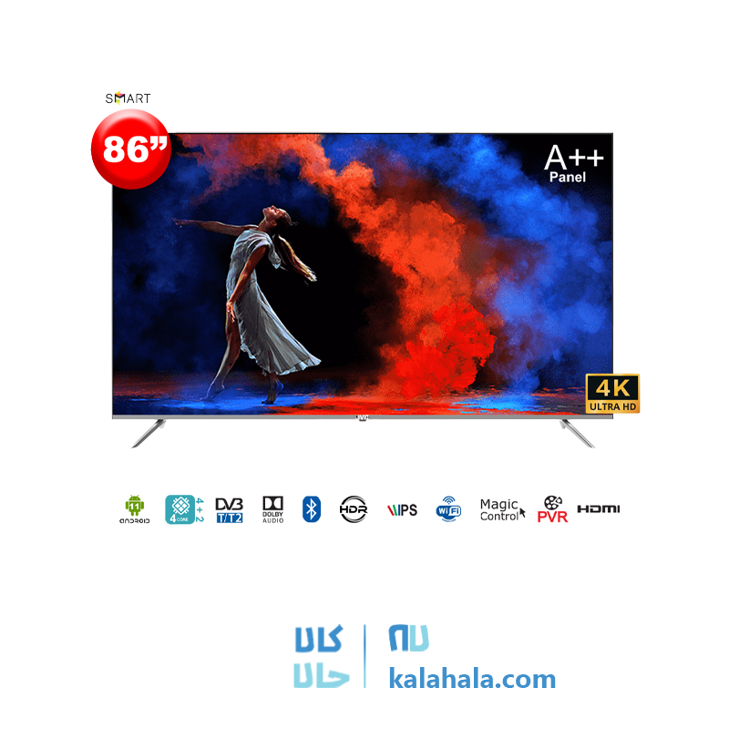 تلویزیون هوشمند جی وی سی مدل LT 86 N100 سایز 86 اینچ
